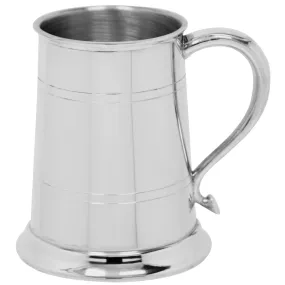 1 Pint* Pewter Beer Mug Tankard With Swan Style Handle