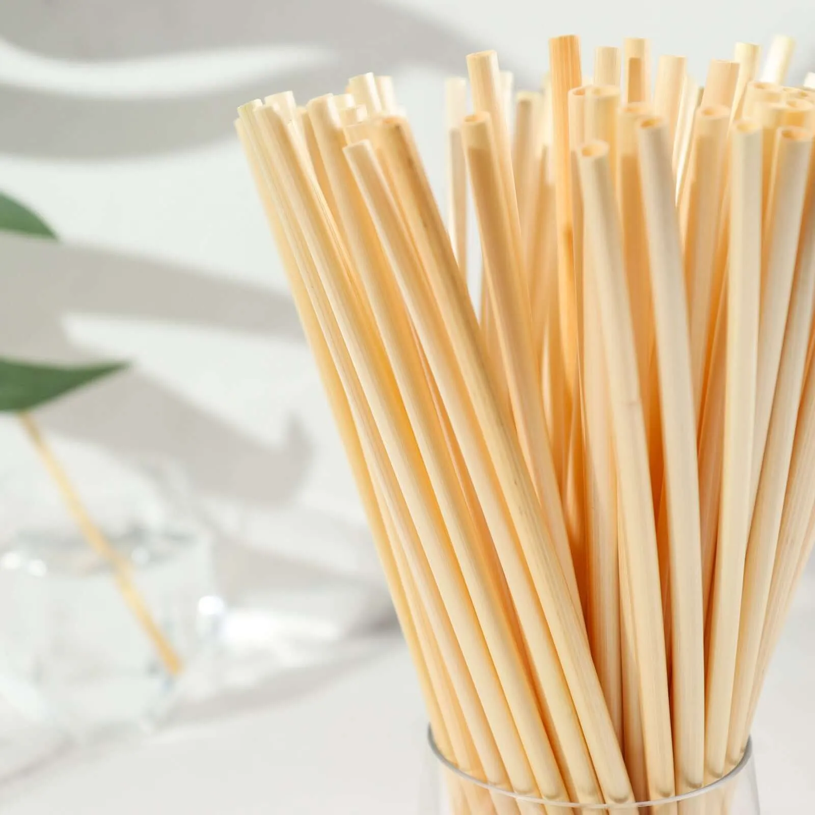 100 Pack Compostable Plant Based Disposable 100% Plastic FREE Straws, Eco-Friendly 9" Wheat Drinking Straws