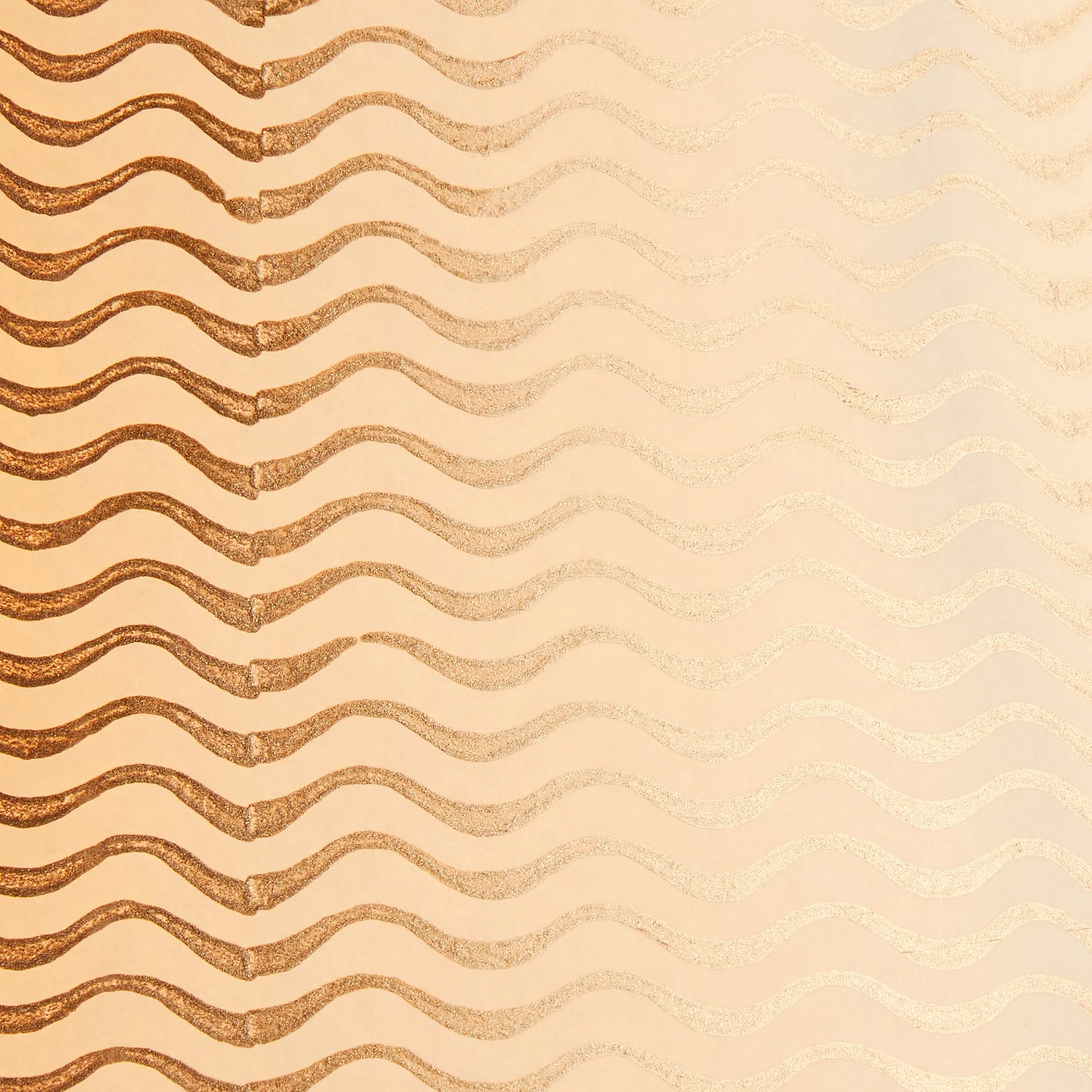 12cm tall tapered shade in gold ripples hand painted card