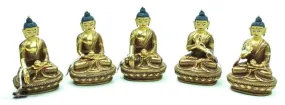 3 inch Dhyani Buddha Statue Set