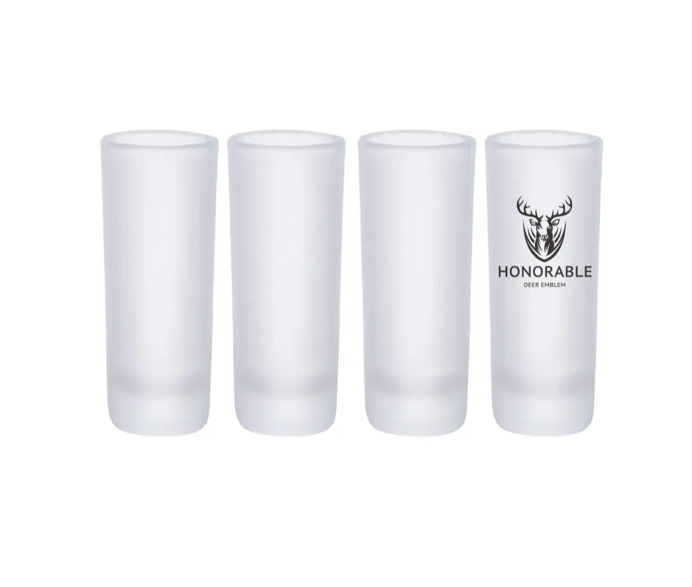 3oz Frosted Shot Glass for Sublimation - In Stock