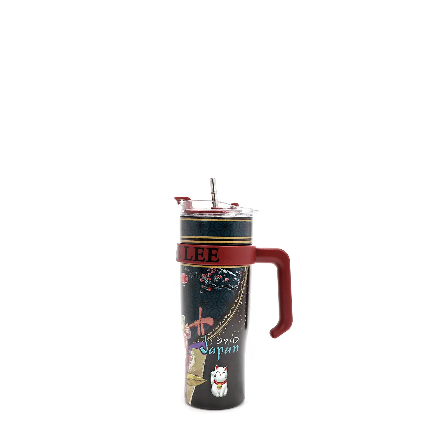 40 OZ PRINT TUMBLER WITH HANDLE