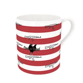 #411 cocknload bone China mug usa print