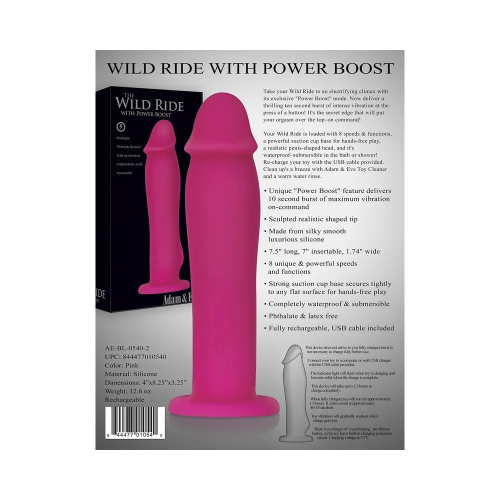 Adam & Eve Wild Ride Power Boost Pink