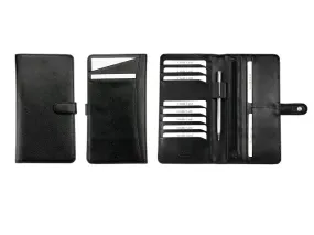 Adpel Leather Slimline Travel Wallet | Black