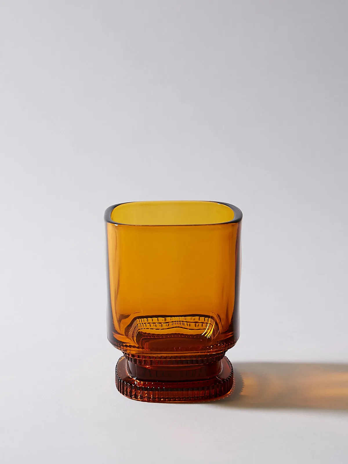 Amber Glass Cup