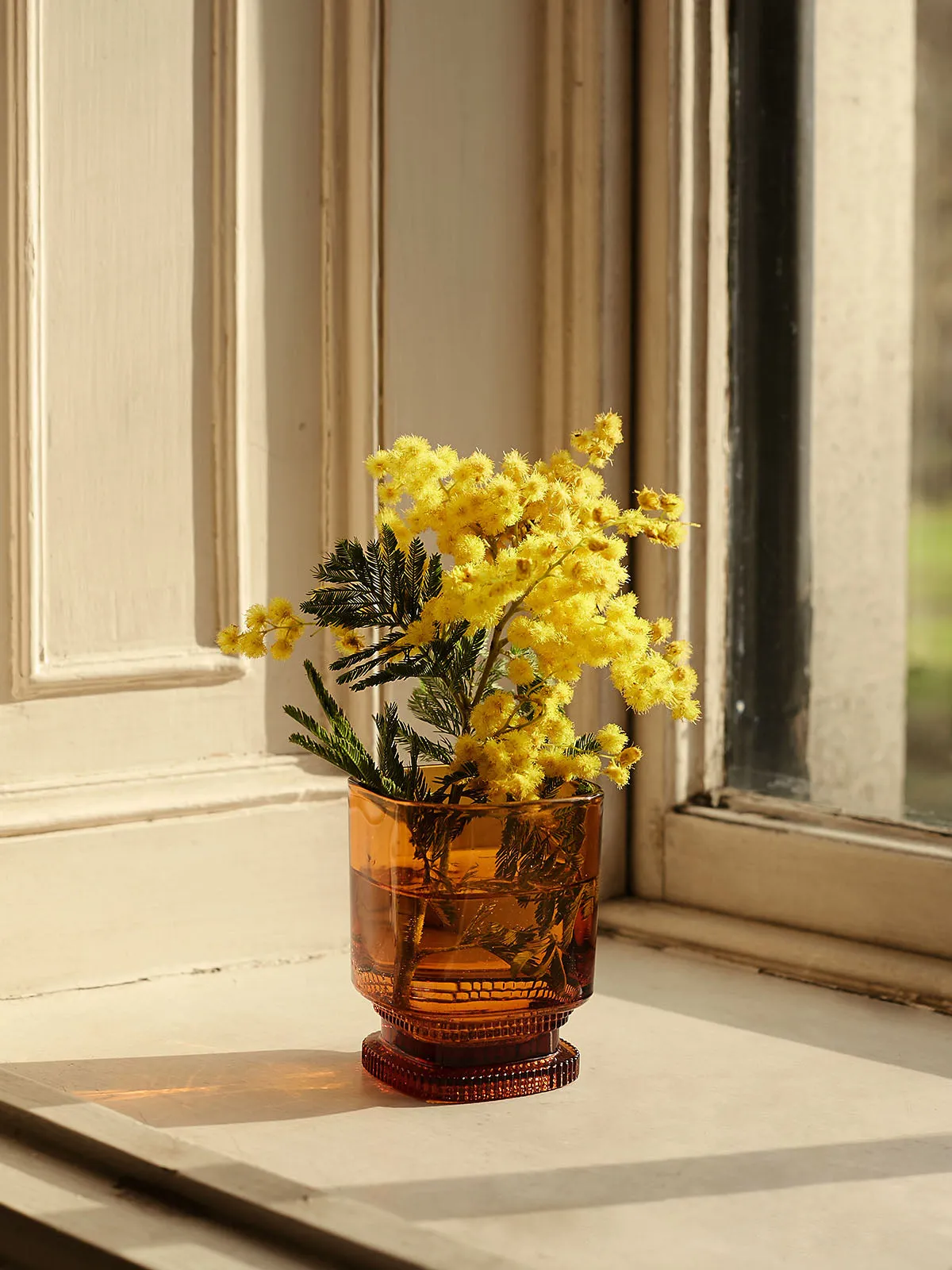 Amber Glass Cup