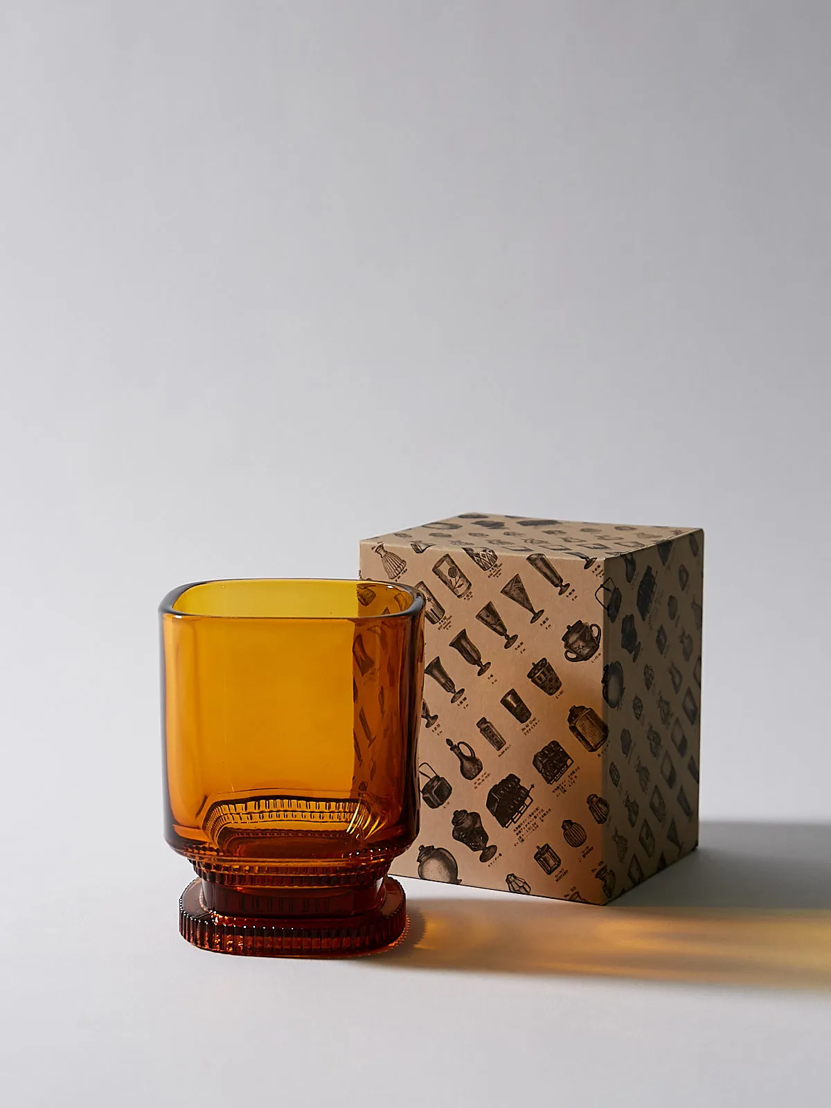 Amber Glass Cup