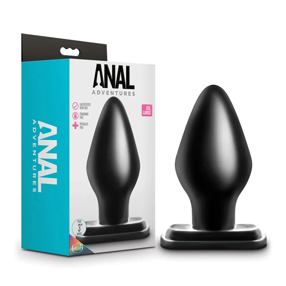 Anal Adventures PVC Butt Plug - XXL