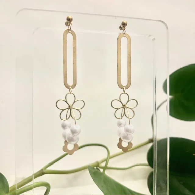 Arch Earrings - Monet's Garden