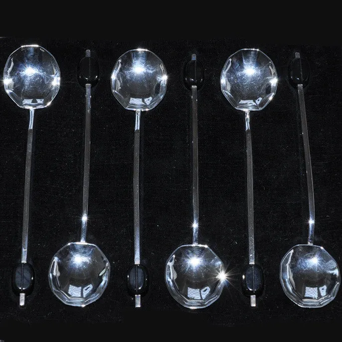 Art Deco Silver Coffee Spoons