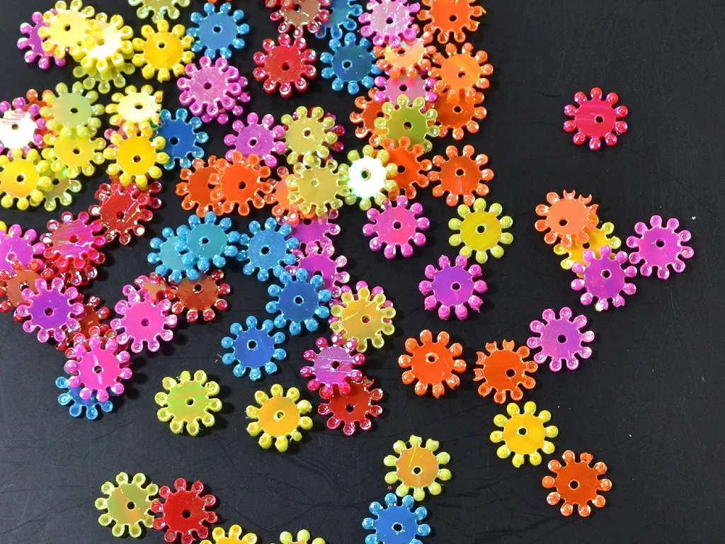 Assorted Flower Shaped Sequins