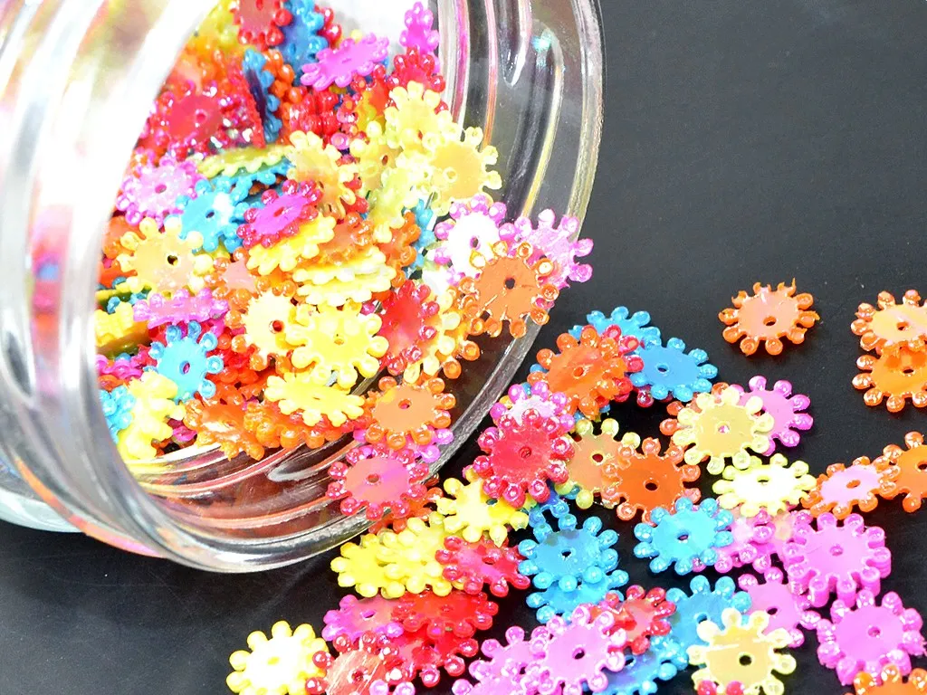 Assorted Flower Shaped Sequins