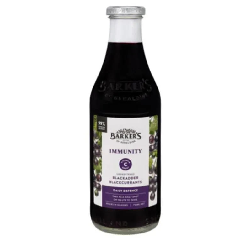 Barkers Blackadder Blackcurrant Unsweetened Juice