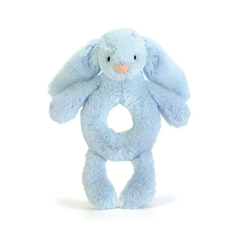 Bashful Blue Bunny Jellycat Rattle