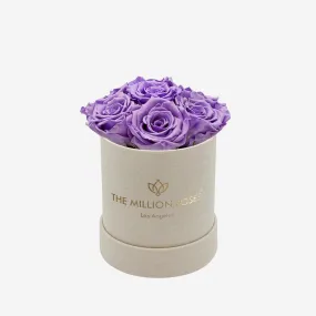 Basic Beige Suede Box | Lavender Roses