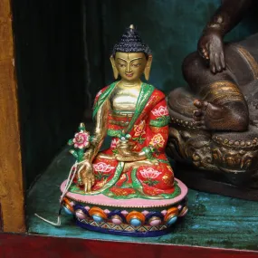 Beautiful Hand Painted Medicine Buddha Statue