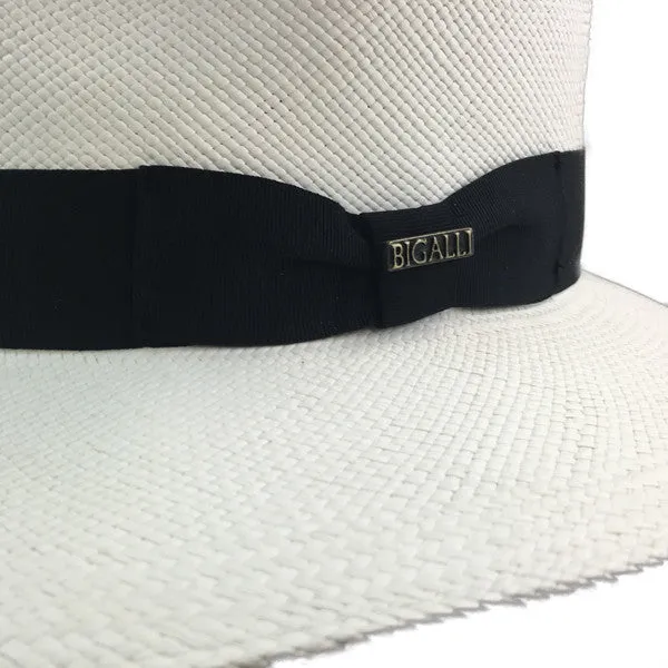 Bigalli - Australian Panama Hat with Black Ribbon