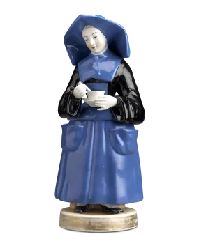 Blue Nun Porcelain Veilleuse