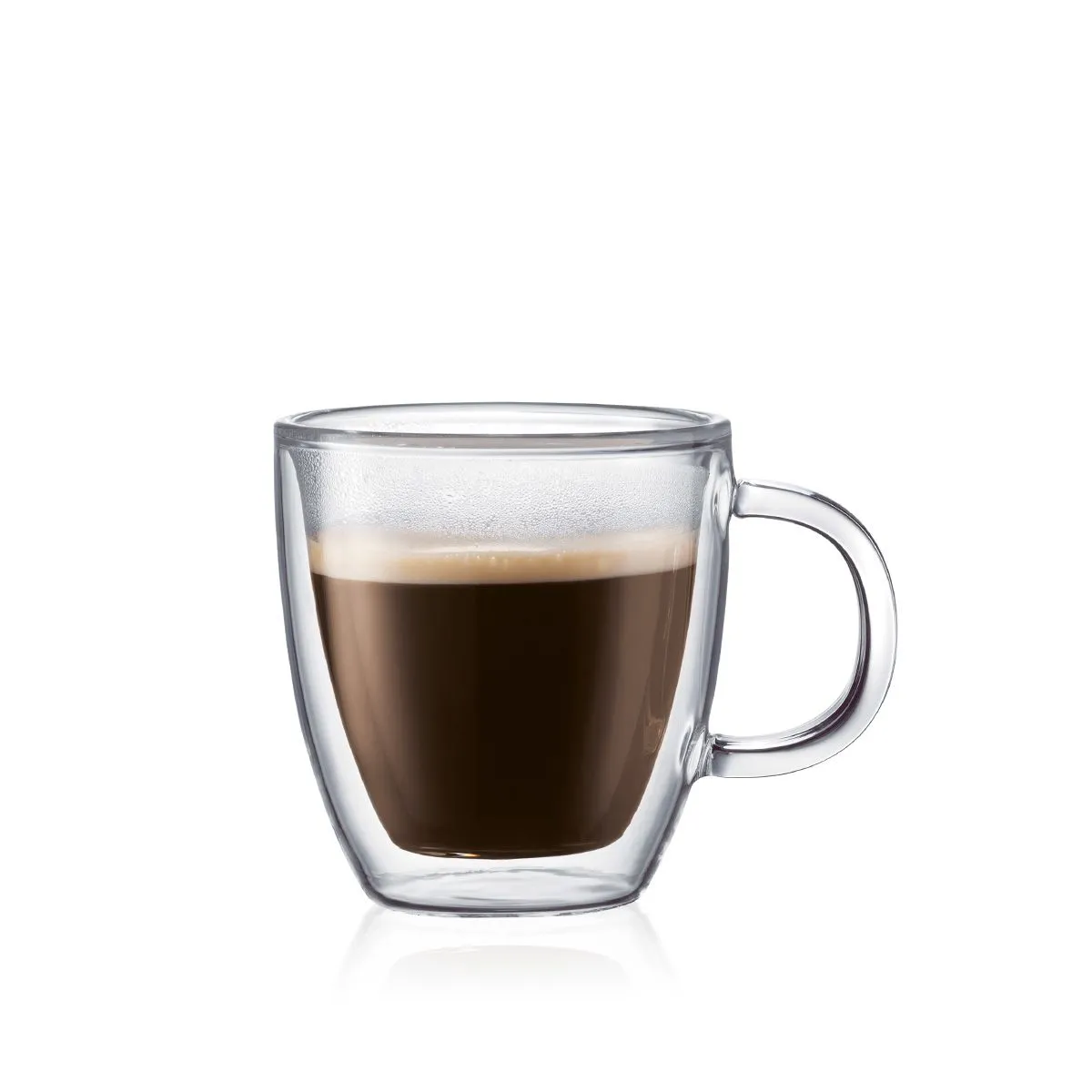 Bodum BISTRO 5 Oz Double Wall Mug Glass 2 /Set