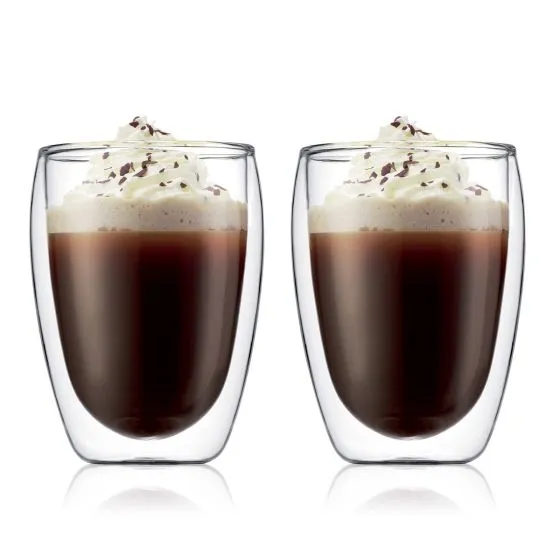 Bodum Pavina 12 Oz Double Wall Glass 2 /Box