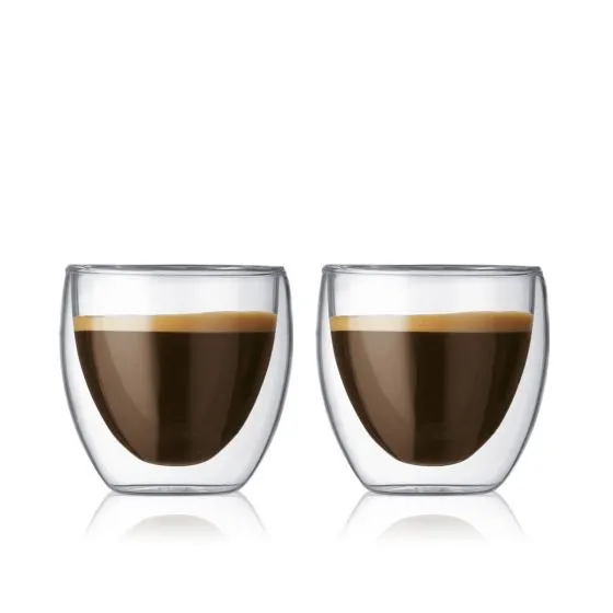 Bodum Pavina 2 Oz Espresso / Shot Glass, 2 /Box