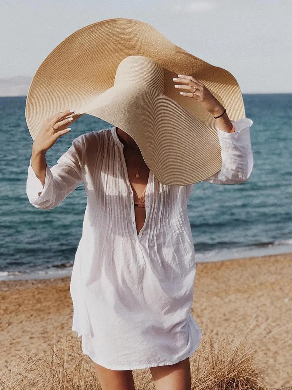 BOMB Oversized Straw-Hat