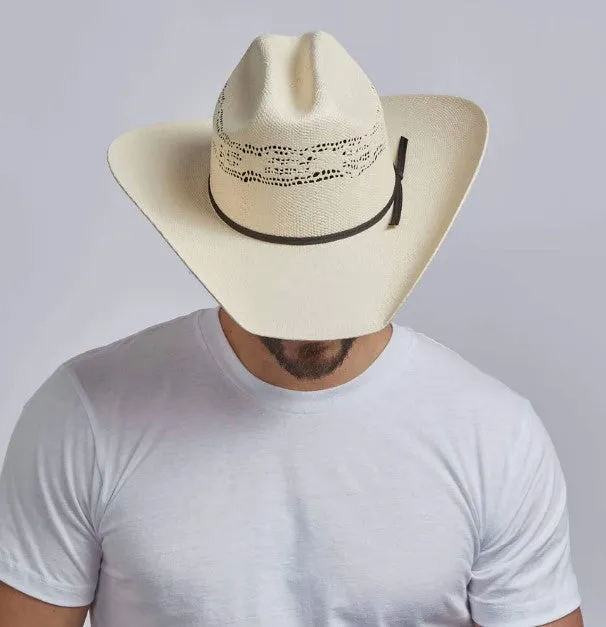 Bozeman Cream Straw Cattleman Cowboy Hat