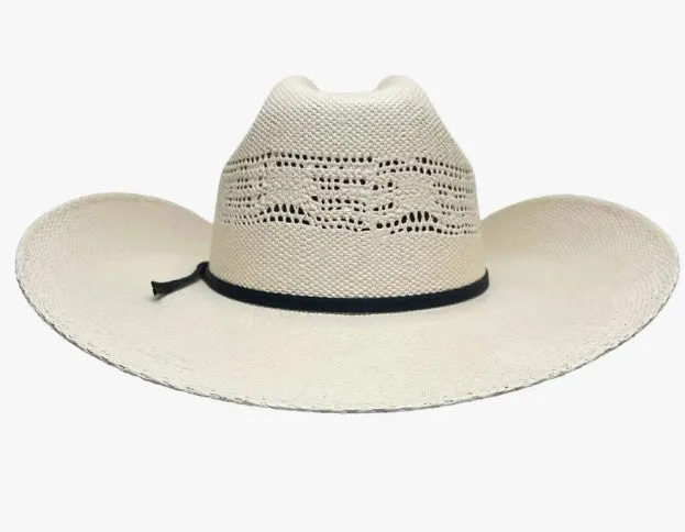 Bozeman Cream Straw Cattleman Cowboy Hat