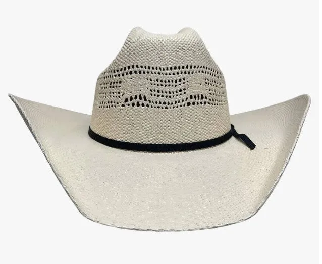 Bozeman Cream Straw Cattleman Cowboy Hat