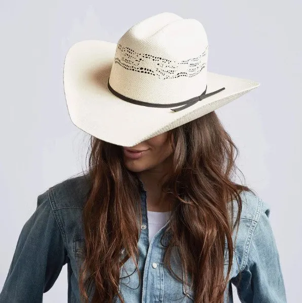 Bozeman Cream Straw Cattleman Cowboy Hat