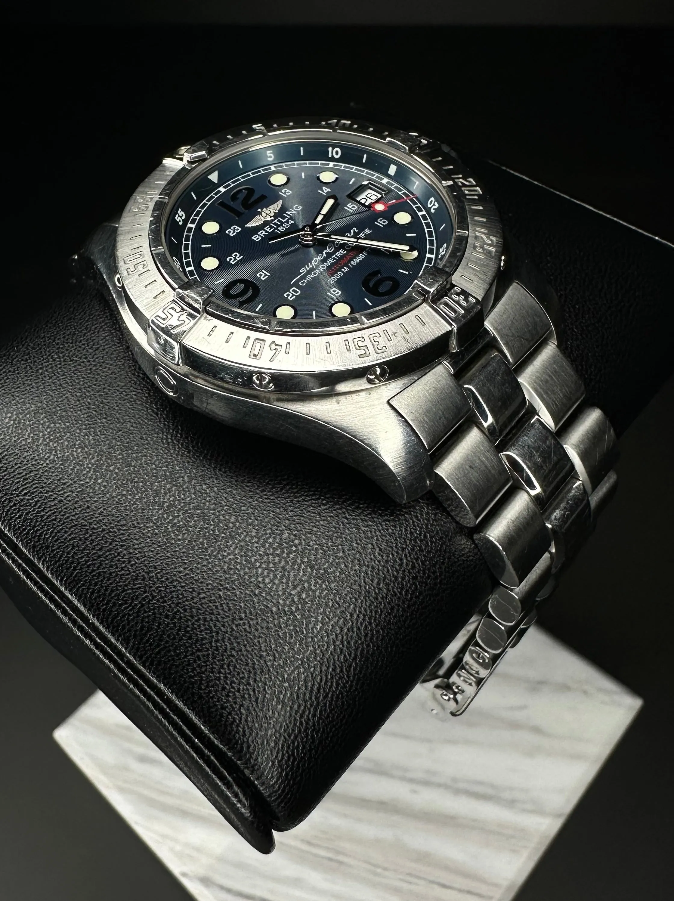 Breitling SuperOcean SteelFish A1739010/C666 - Blue Dial Men's Watch 2006