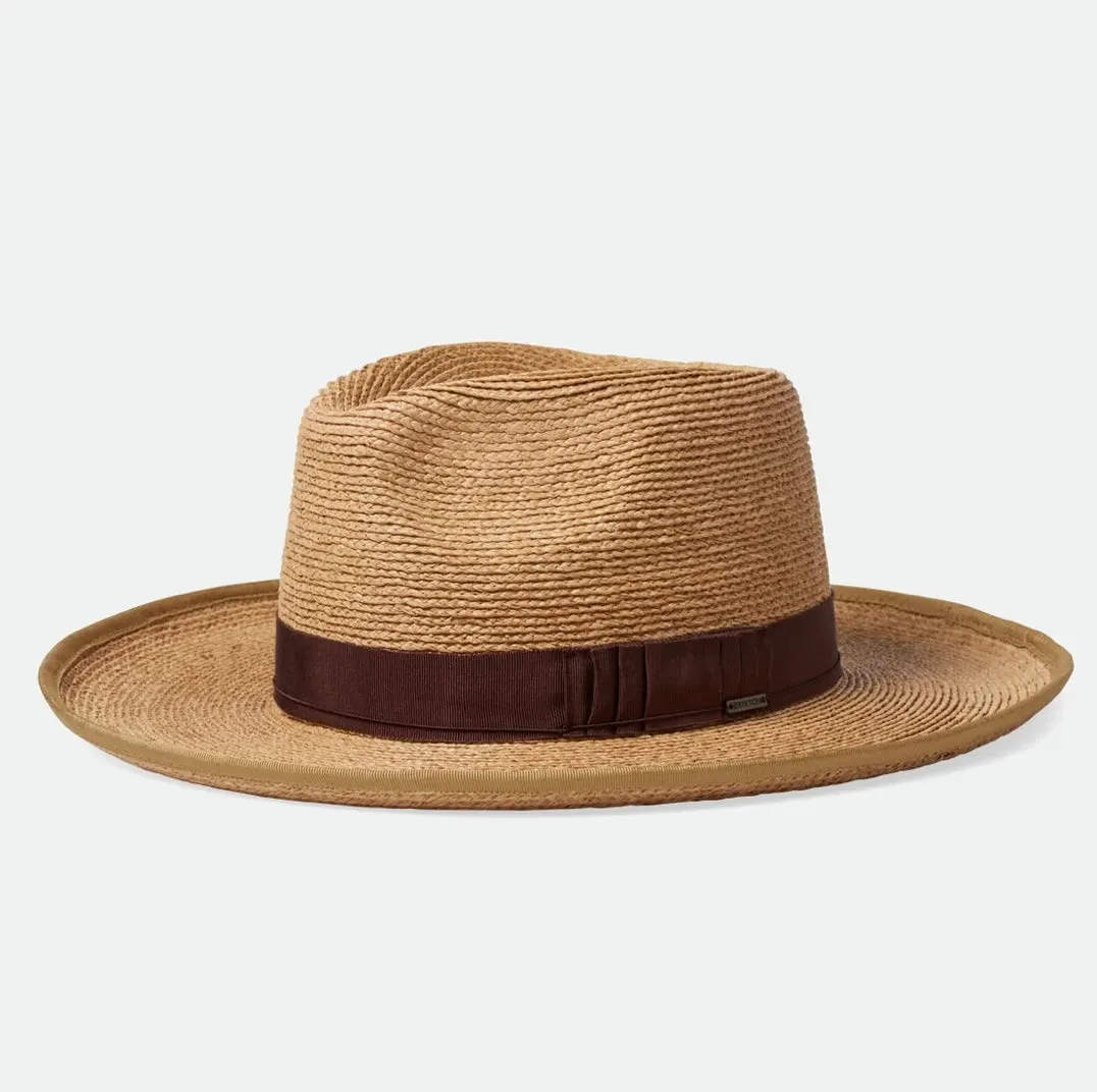 Brixton - Reno Fedora -Straw - Tan - XS