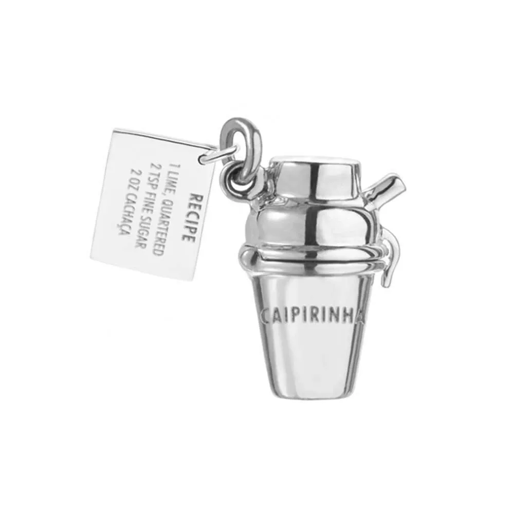 Caipirinha Shaker Charm Brazil Silver