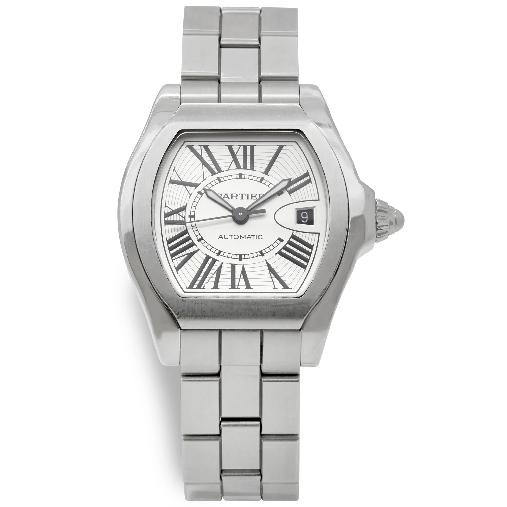 Cartier Roadster W6206017 Silver Opaline Dial Automatic Men's Watch