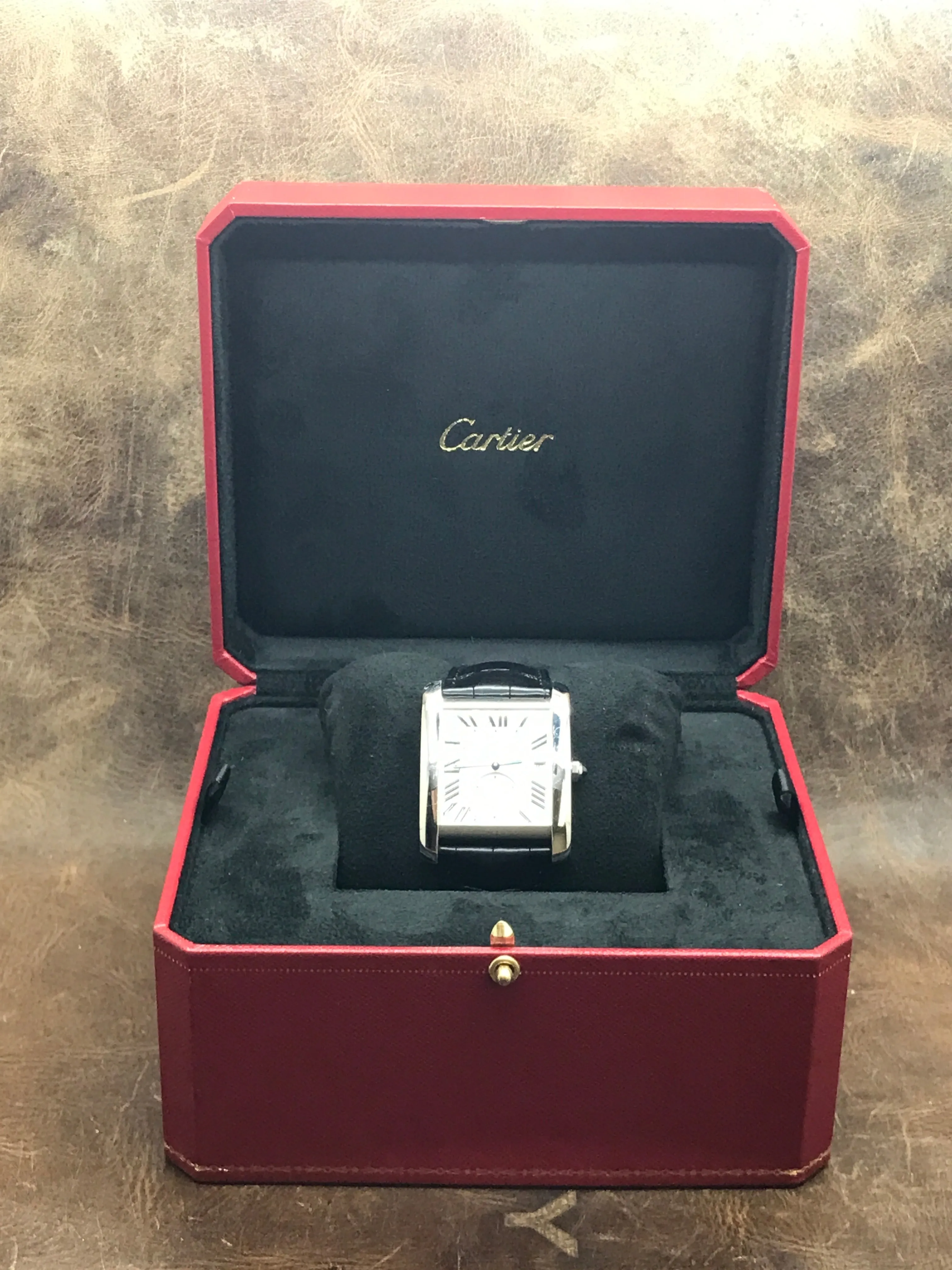 Cartier Tank MC W5330003 Silver Roman Dial Automatic Men's Watch