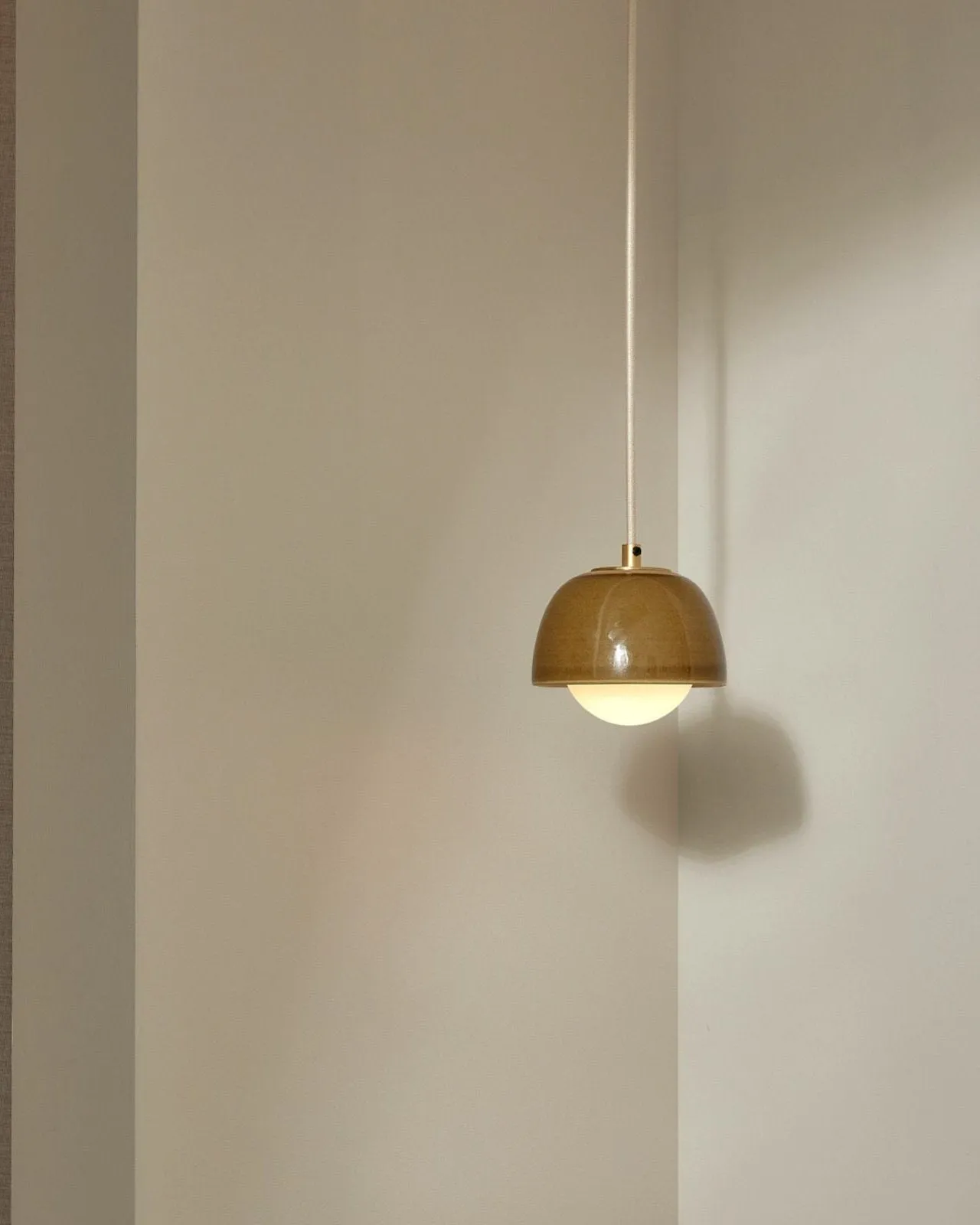 Ceramic Bowl Suspended Pendant | Terra