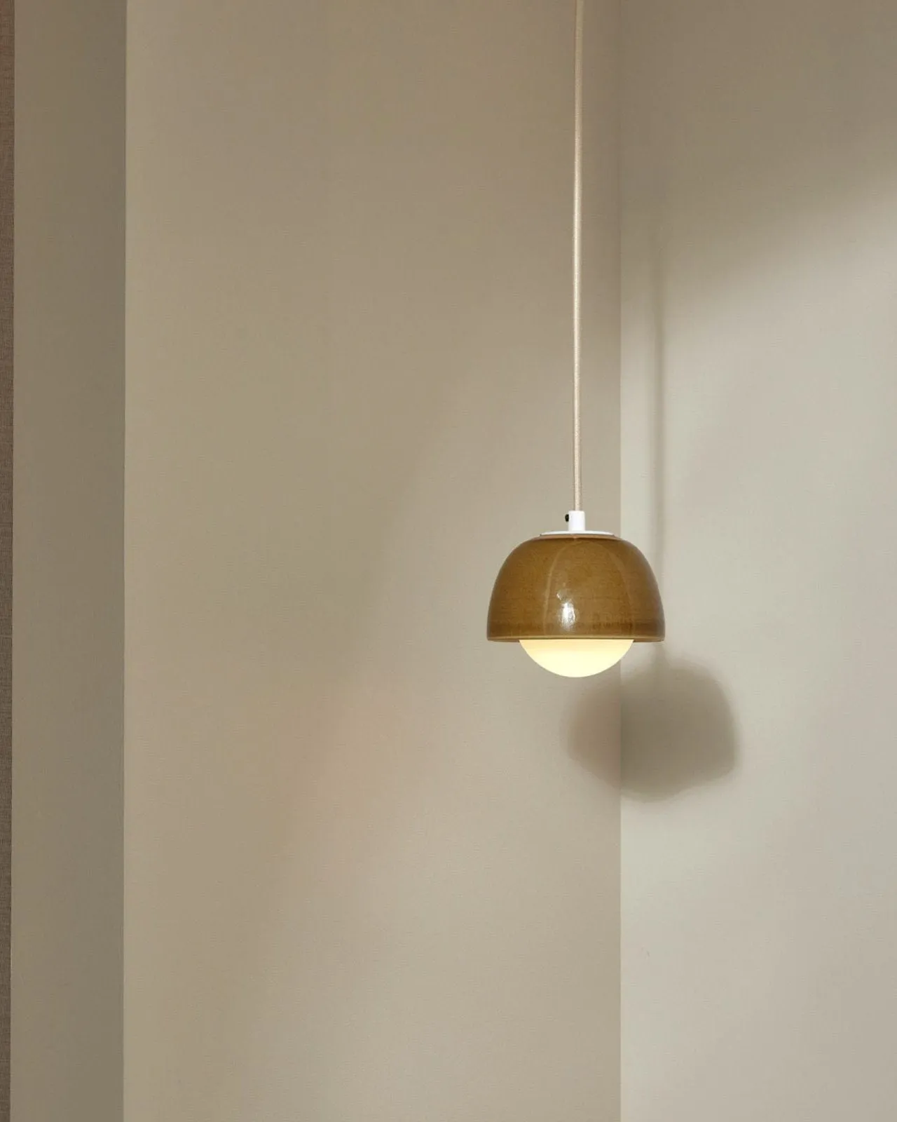 Ceramic Bowl Suspended Pendant | Terra