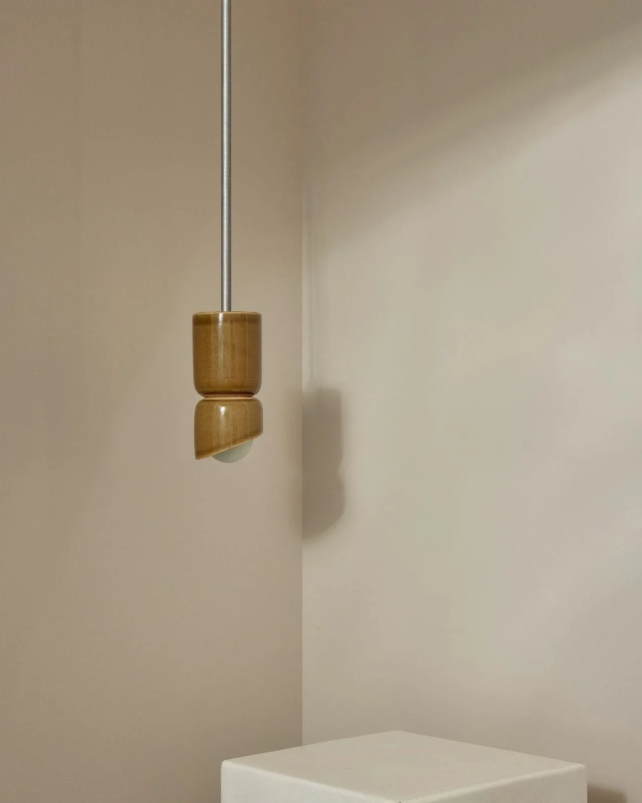 Ceramic Cylindrical Rod Pendant | Terra