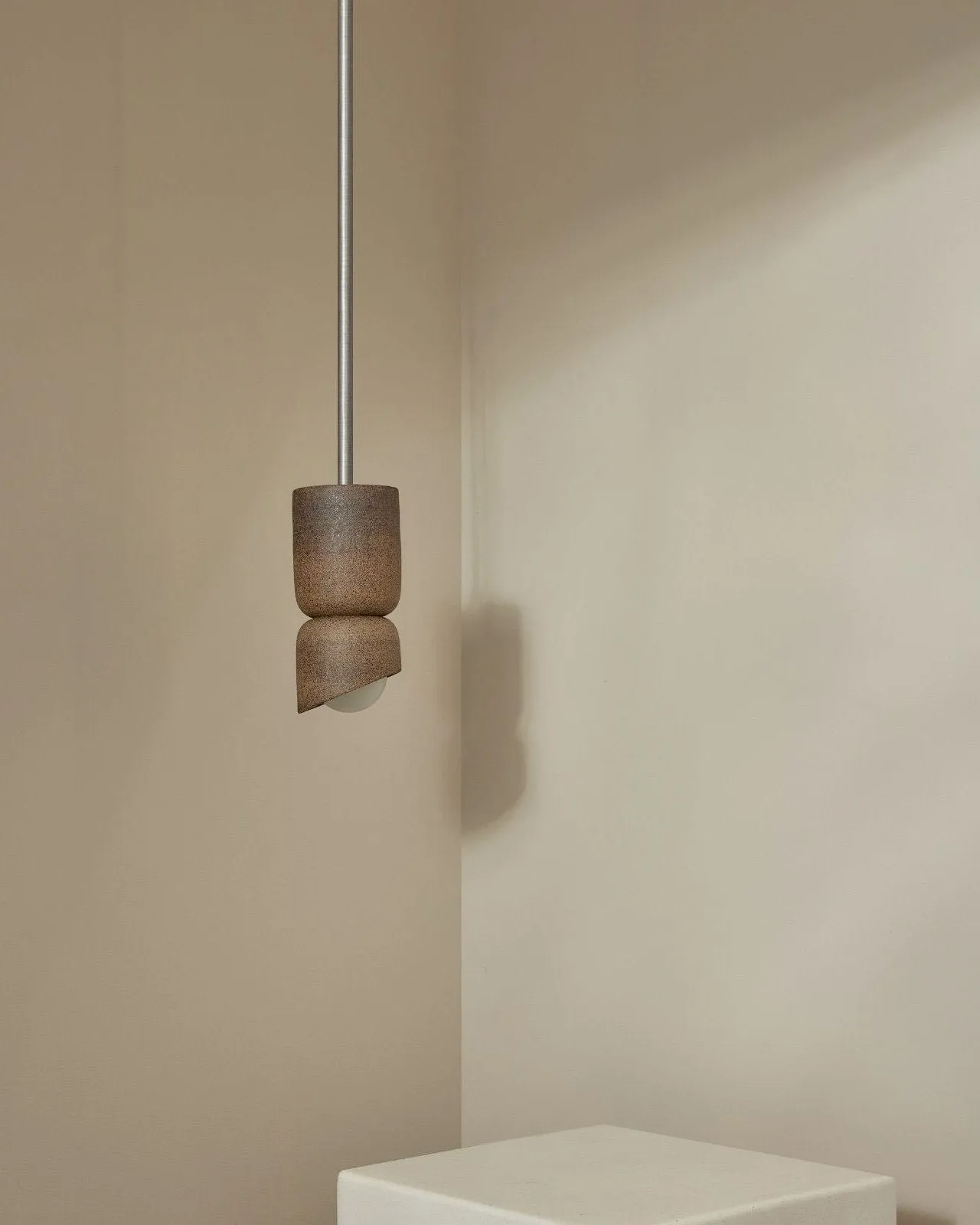 Ceramic Cylindrical Rod Pendant | Terra