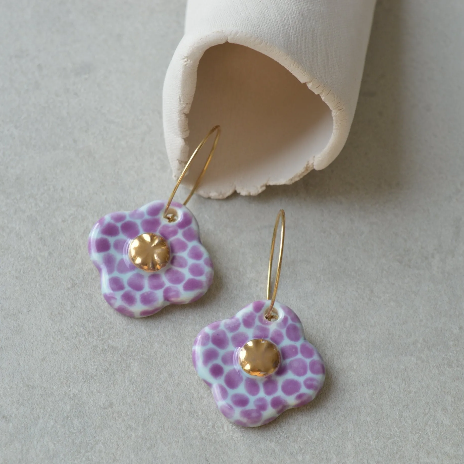 Ceramic earrings No. 27