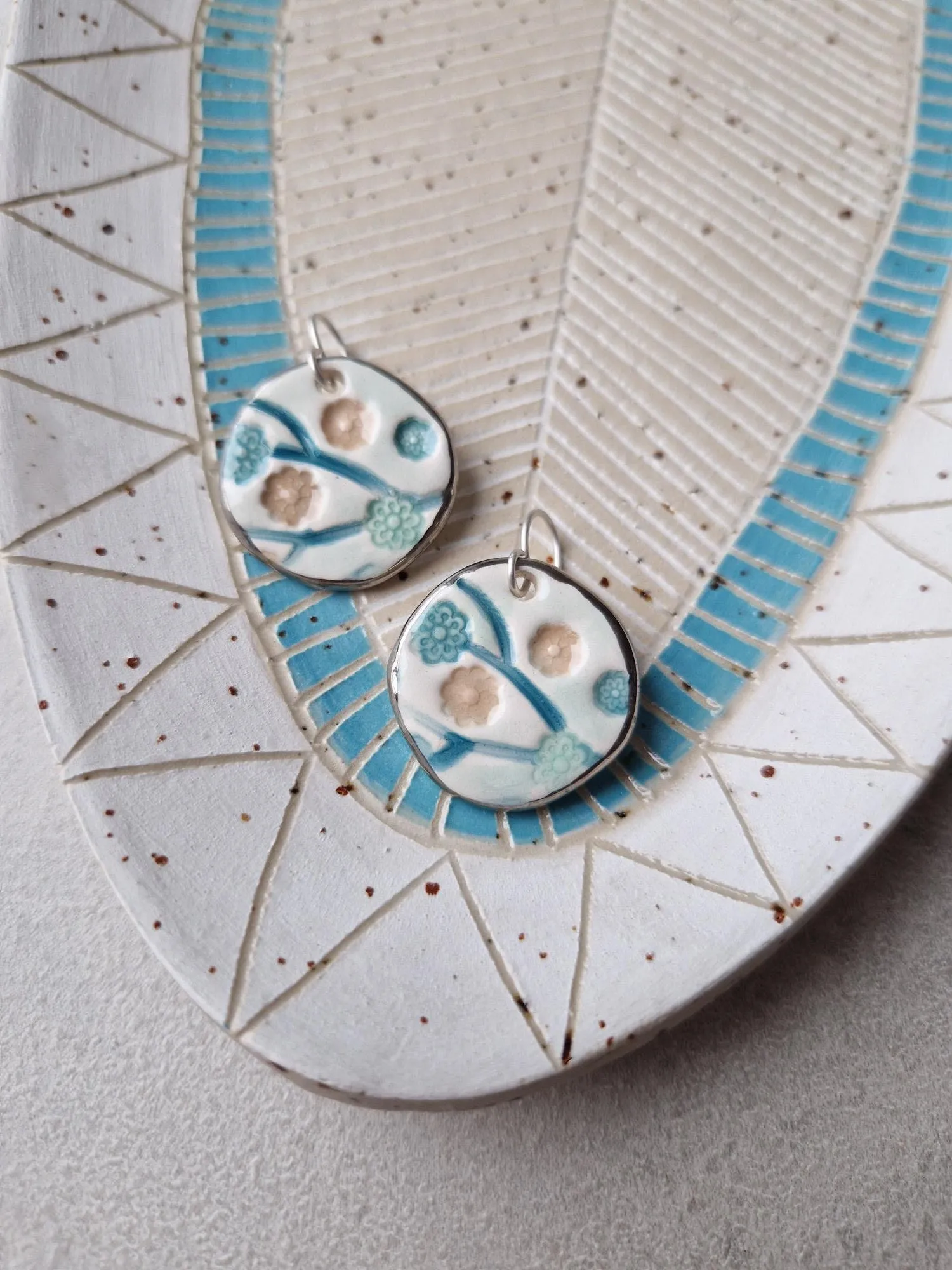 Ceramic earrings No. 7