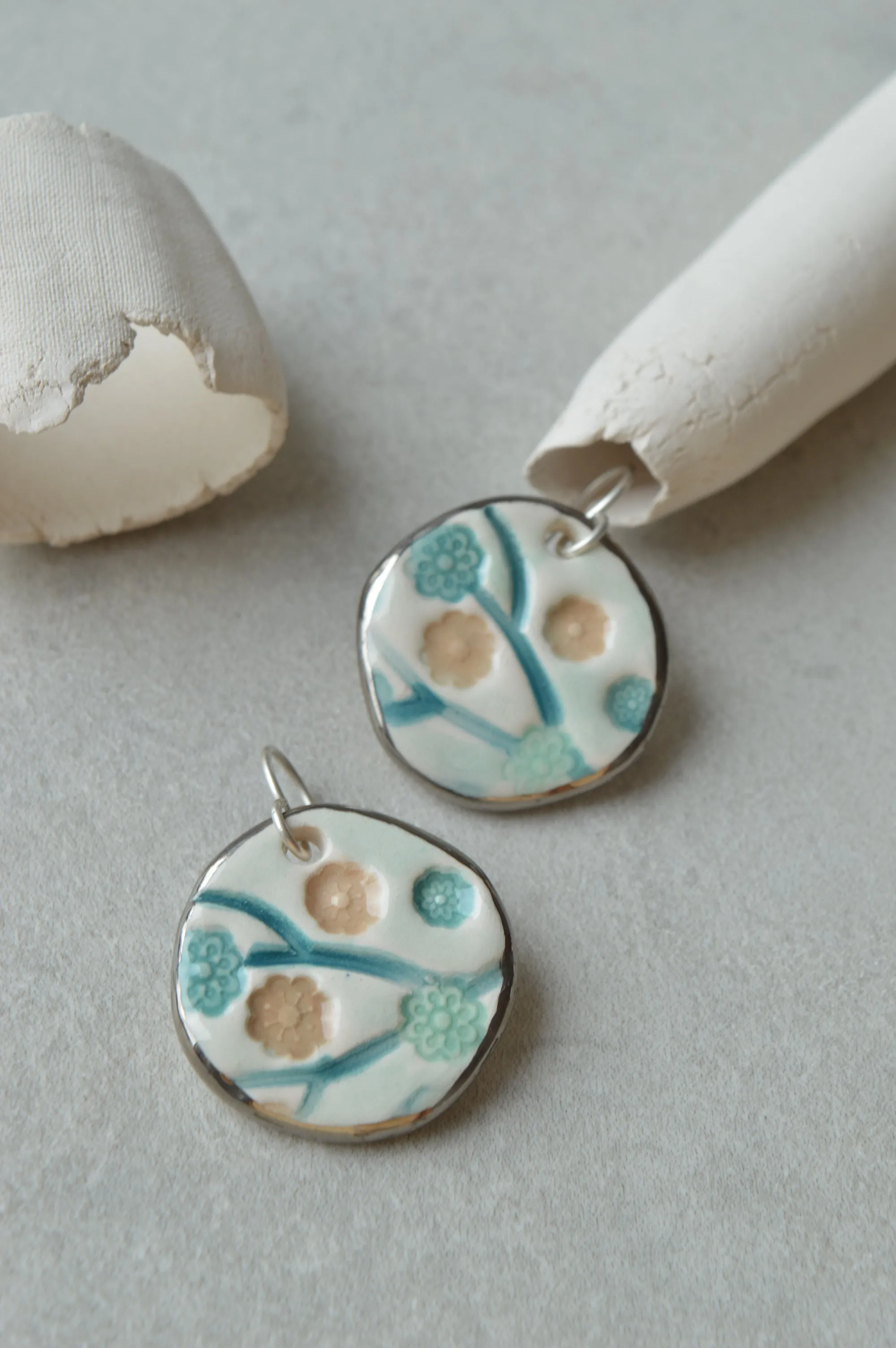 Ceramic earrings No. 7