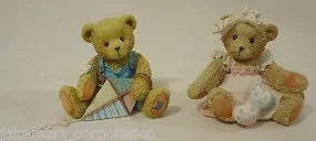 Cherished Teddies SR7 839 Baby 3P0 967 Figurine Qty 2 Ceramic