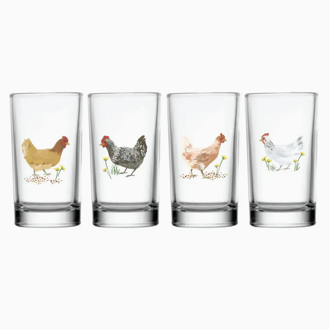 Chickens Mini Juice Glass