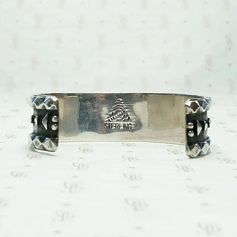 Child's Charming Cuff Bracelet in Silver & Turquoise