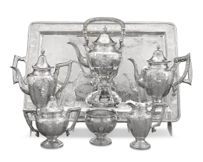 Chinese Export Silver Tea and Coffee Service