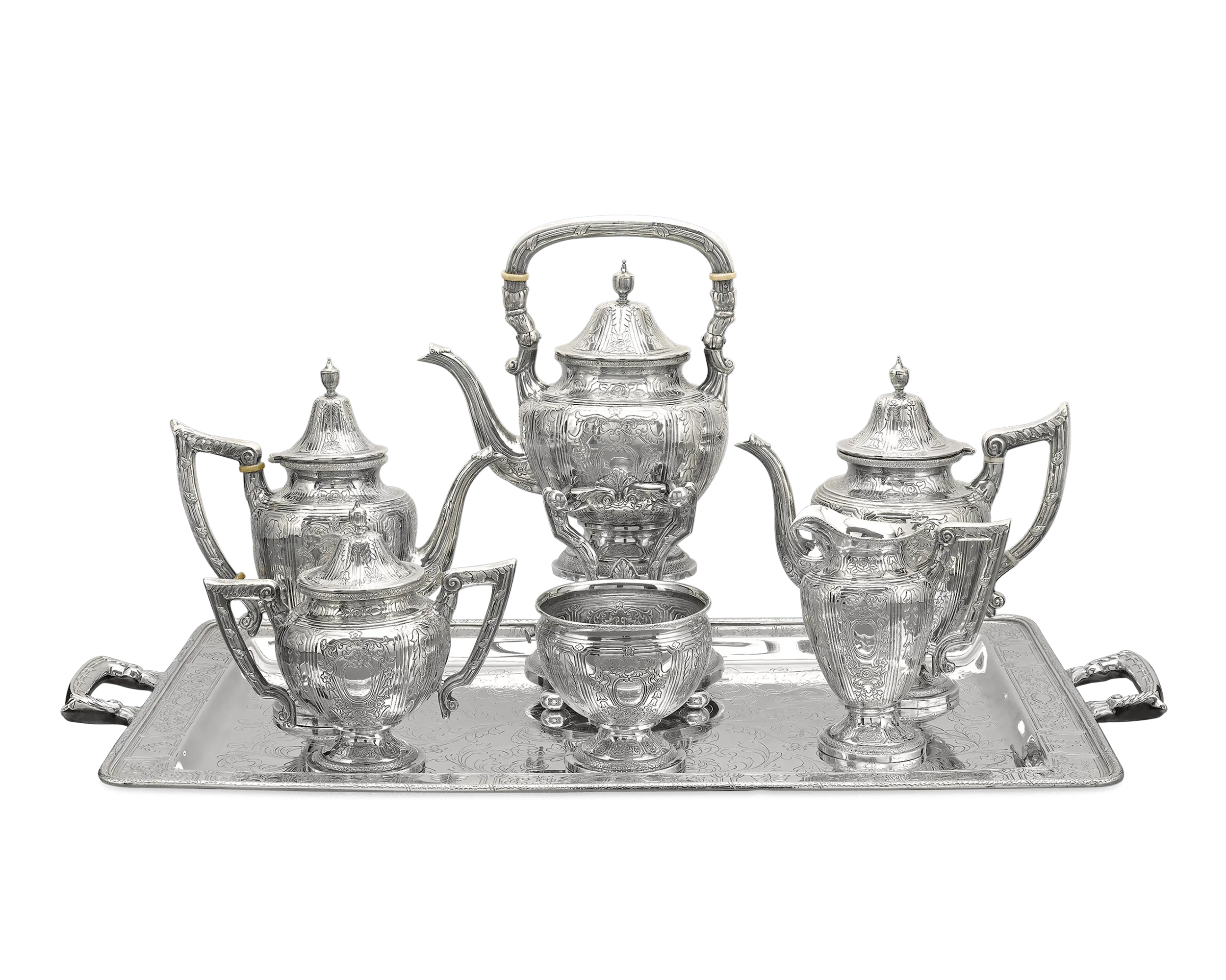 Chinese Export Silver Tea and Coffee Service