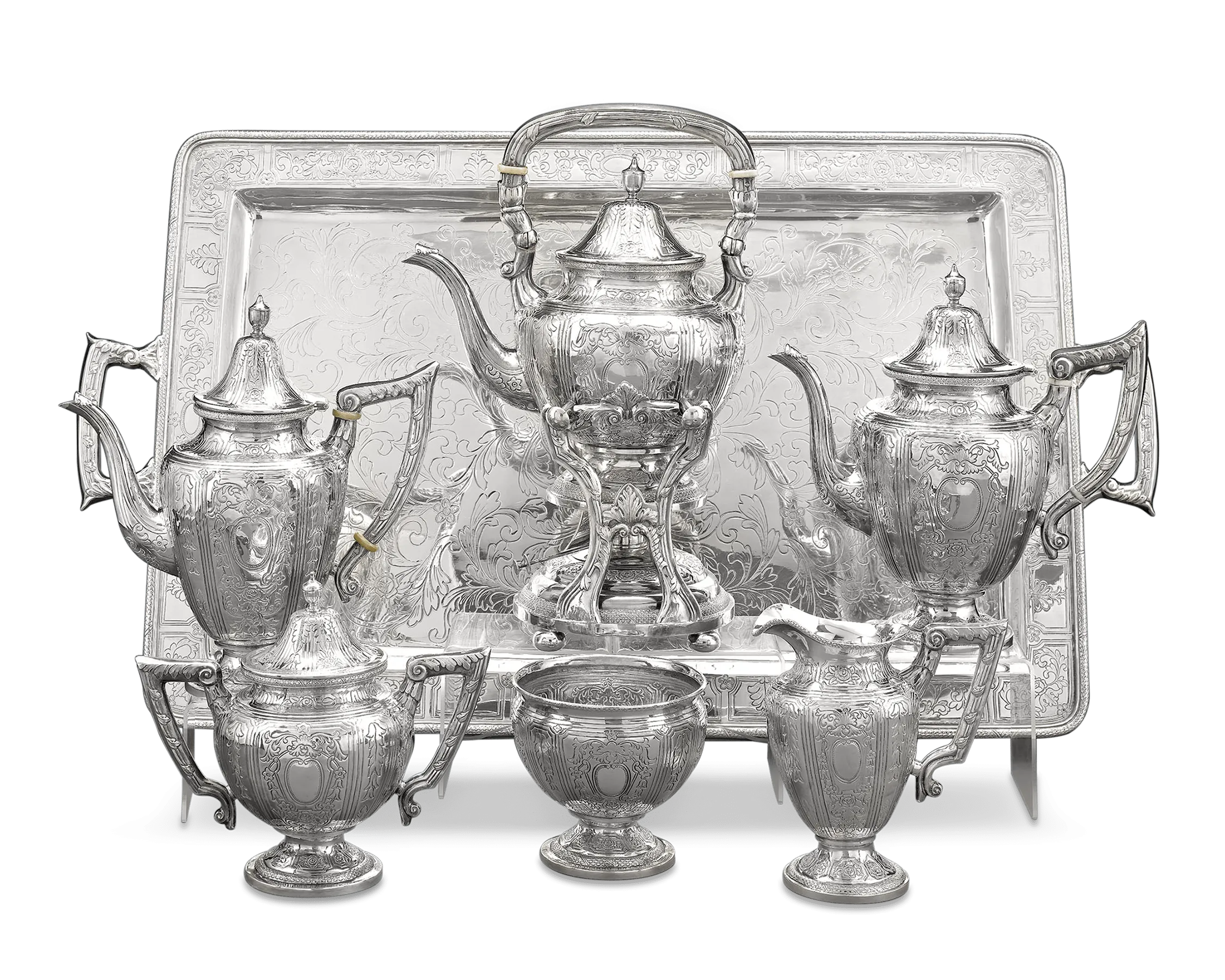 Chinese Export Silver Tea and Coffee Service