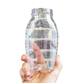 Clearance - 2 lb Plastic Queenline Jars with Lids - 24 pack